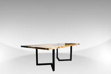 Load image into Gallery viewer, Black Resin Epoxy Rectangular Dining Table
