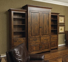Load image into Gallery viewer, Alder Bar And Storage Cabinet| Solid Wood Entertainment Unit/Built-Ins
