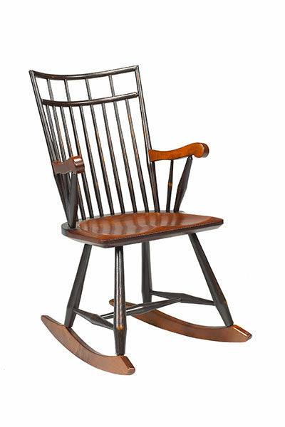 Birdcage Rocker | Modern Farmhouse Wood Birdcage Rocking Chair