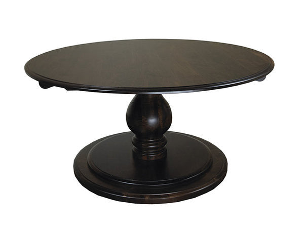 Belfour Pedestal Table | Circular Solid Wood Formal Dining Table