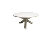 Load image into Gallery viewer, Trifecta Table | Circular Contemporary Tripod Solid Wood Dining Table
