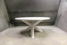 Load image into Gallery viewer, Trifecta Table | Circular Contemporary Tripod Solid Wood Dining Table