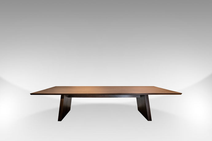 The Jarvis | Walnut Slab Rectangular Contemporary Dining Table