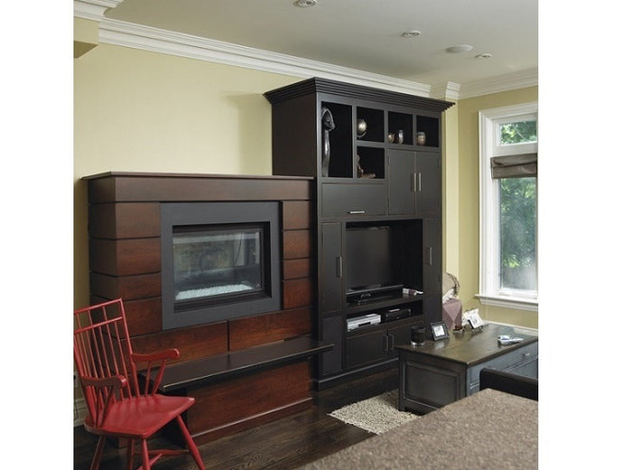 Highland Wall Unit | Contemporary Living Room TV Cabinet W/ Fireplace