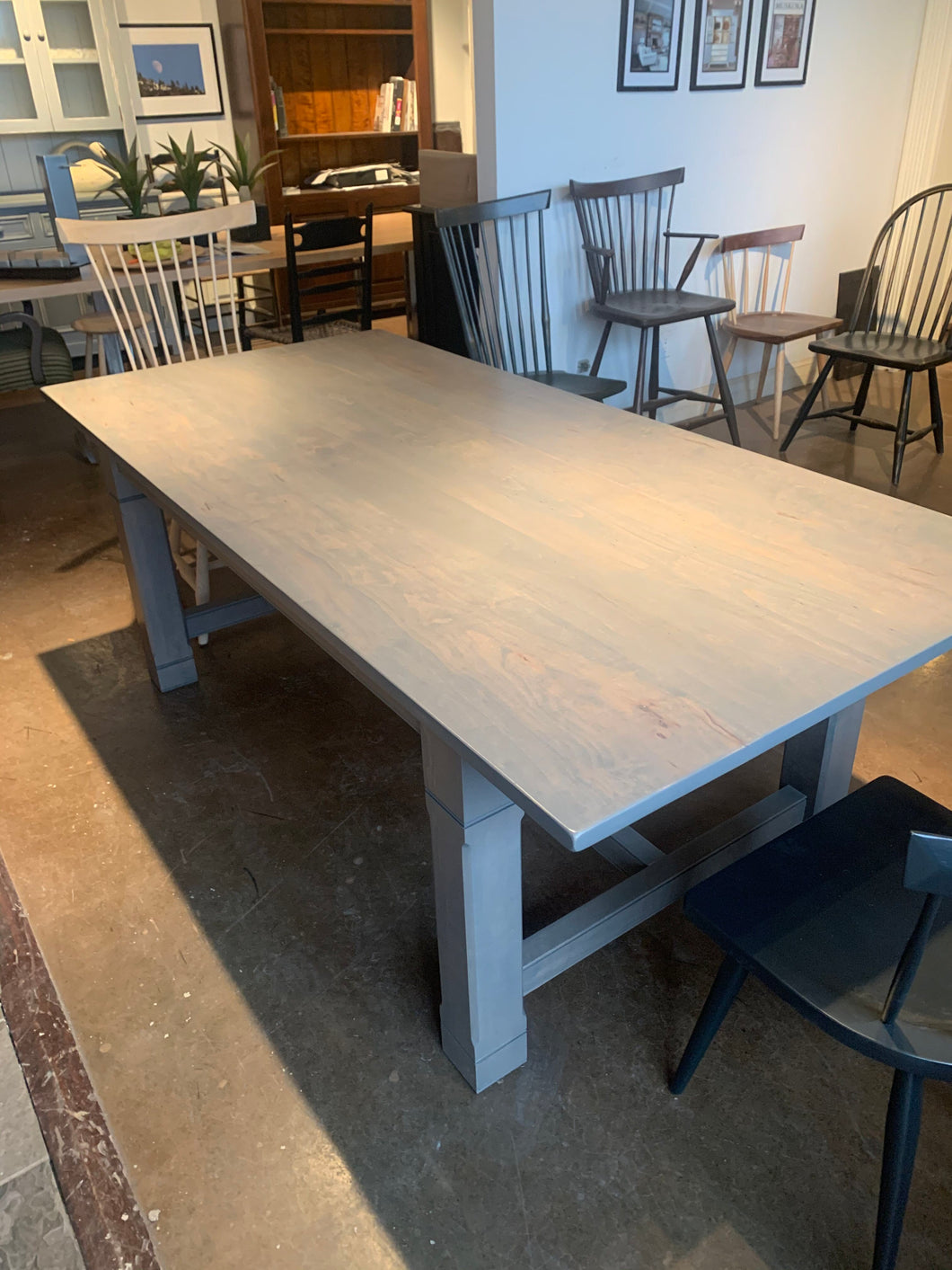 7' Wormie Maple Rectangular Dining Table