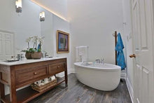 Load image into Gallery viewer, The Rosedale Vanity | Wood + Marble Contemporary Mid-Century Vanity