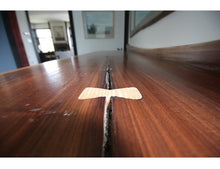 Load image into Gallery viewer, Walnut Live Edge Front Table | Rustic Live Edge Front Hall Table