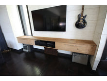 Load image into Gallery viewer, Reclaimed Pine Entertainment Console | Floating Rustic Media Unit
