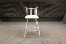 Load image into Gallery viewer, Rod Back Bar Chair | Contemporary Solid Wood White Windsor Bar Chair
