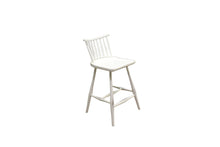Load image into Gallery viewer, Rod Back Bar Chair | Contemporary Solid Wood White Windsor Bar Chair