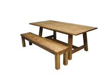 Load image into Gallery viewer, Rough Sawn Pine Dining Table | Rustic Solid Wood Dining Table