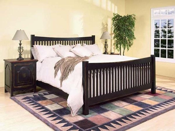 The Slat Bed | Contemporary + Country Wood Slat Head And Foot Board
