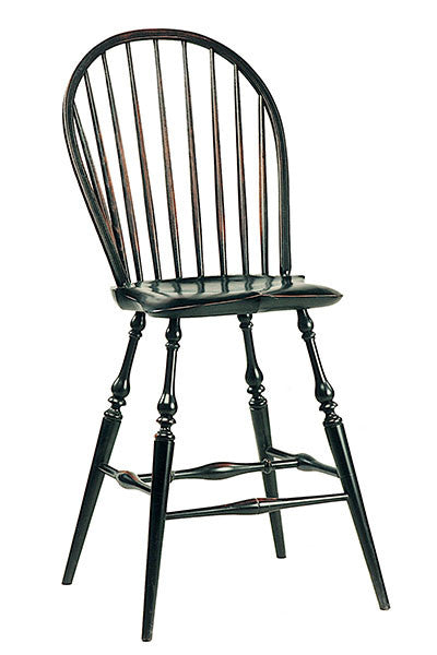 Traditional Continuous Side Bar Chair | Country Breakfast Bar Chairs