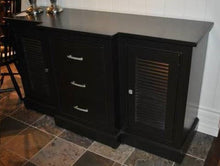 Load image into Gallery viewer, The Cape Buffet | Custom Contemporary Louvered Solid Wood Sideboard