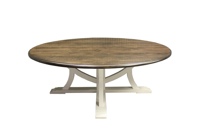 Lake Joseph Circular Dining Table | Contemporary Wood Pedestal Table