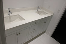 Load image into Gallery viewer, Riverview Double Vanity | Double Sink Contemporary Shaker White Vanity
