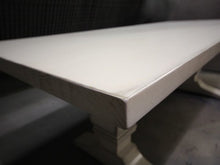 Load image into Gallery viewer, White Trestle Table | Contemporary Rectangular Solid Wood Dining Table