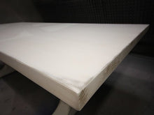 Load image into Gallery viewer, White Trestle Table | Contemporary Rectangular Solid Wood Dining Table