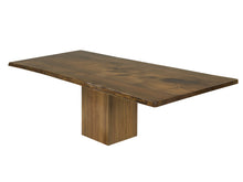 Load image into Gallery viewer, Walnut Live Edge Table | Rustic Modern Live Edge Slab Dining Table