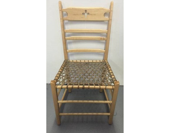 Ladderback Chair With Rawhide Seat