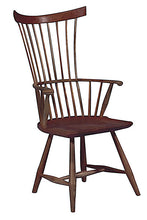 Load image into Gallery viewer, Comb Back Arm Chair | Contemporary Solid Wood Comb Back Windsor Chair
