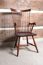 Load image into Gallery viewer, Fan Back Arm Chair | Solid Wood Contemporary Windsor Chair
