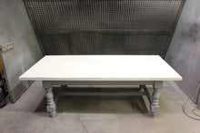 Load image into Gallery viewer, Rectangular solid wood painted large contemporary harvest table
