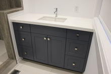 Load image into Gallery viewer, The Invermay Bathroom Vanity | Contemporary Shaker Style Blue Vanity
