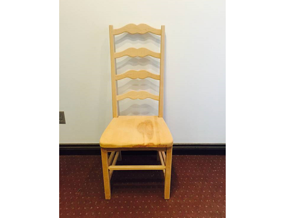 Ladderback Chair With Wooden Seat