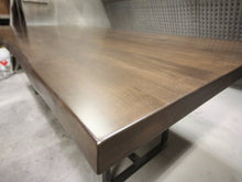 Load image into Gallery viewer, Woburn Table | Contemporary Live Edge Slab + Metal Base Dining Table
