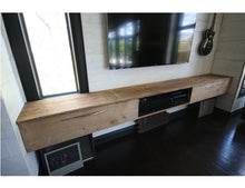 Load image into Gallery viewer, Reclaimed Pine Entertainment Console | Floating Rustic Media Unit
