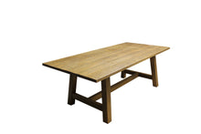 Load image into Gallery viewer, Rough Sawn Pine Dining Table | Rustic Solid Wood Dining Table
