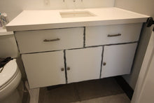 Load image into Gallery viewer, Russell Hill Vanity | White Floating Contemporary Vanity With Storage
