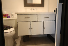 Load image into Gallery viewer, Russell Hill Vanity | White Floating Contemporary Vanity With Storage
