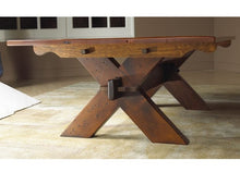 Load image into Gallery viewer, Sawbuck Coffee Table | Country X-Base Solid Wood Coffee Table
