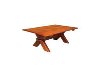 Load image into Gallery viewer, Sawbuck Coffee Table | Country X-Base Solid Wood Coffee Table
