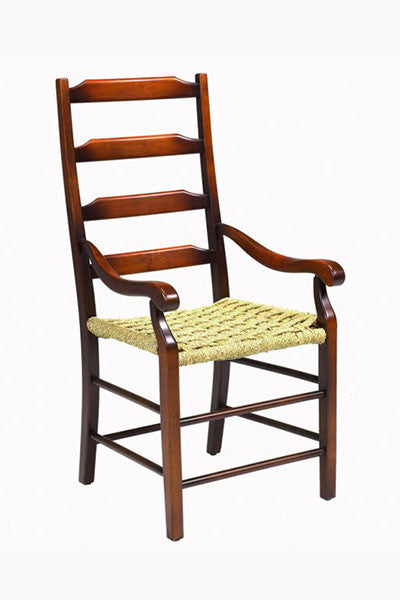 Shaker Ladder Back Arm With A Sea Grass Seat