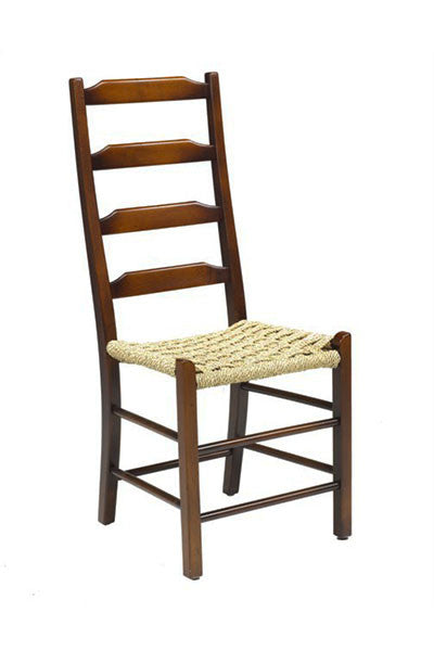 Shaker Ladder Back Side With A Sea Grass Seat
