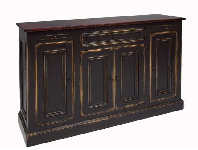 Sheppard Dining Room Buffet | Solid Wood Black Country Kitchen Buffet