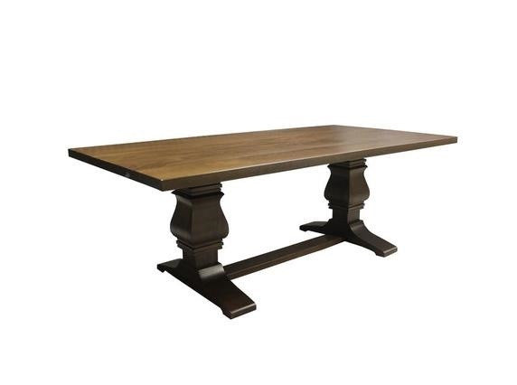 Solid Walnut Trestle Table