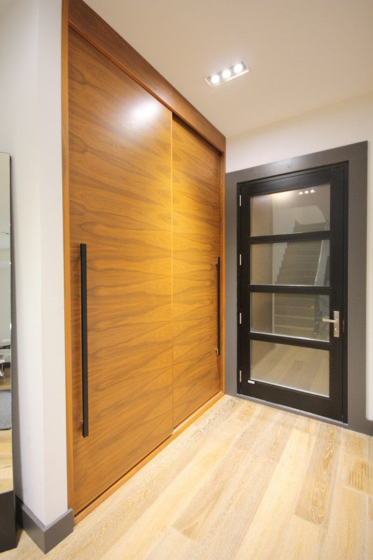 Walnut Closet Sliding Doors