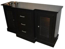 Load image into Gallery viewer, The Cape Buffet | Custom Contemporary Louvered Solid Wood Sideboard

