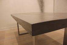 Load image into Gallery viewer, The Krupnik Table | Contemporary Metal Trestle + Wood Dining Table
