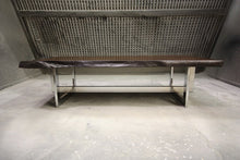Load image into Gallery viewer, The Ledbury Coffee Table | Rustic Metal + Wood Live Edge Coffee Table
