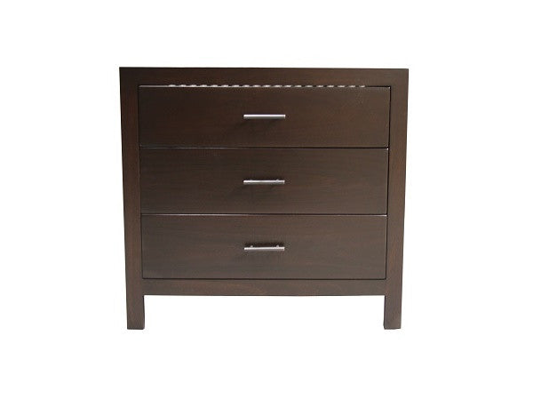 Montgomery Night Table | Contemporary 3-Drawer Rectangular End Table