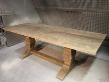 Load image into Gallery viewer, Trestle Table | Contemporary Rectangular Solid Wood Slab Dining Table
