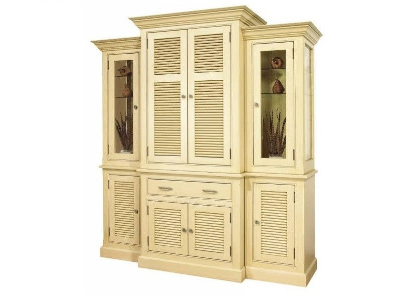 Louvered China Cabinet