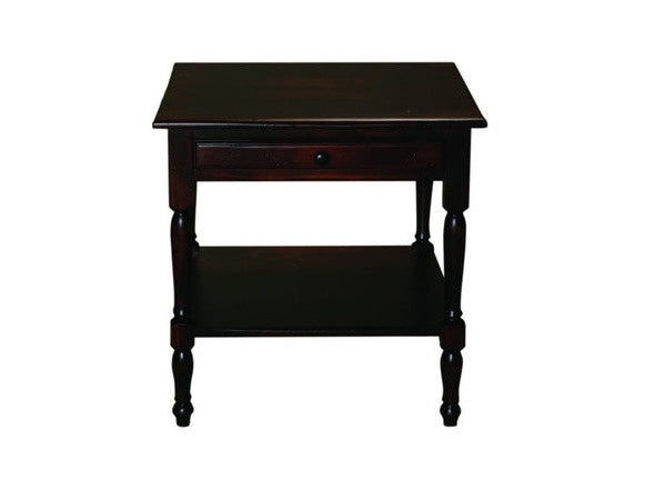 Worthington End Table | Solid Wood Square Country + Rustic Side Table