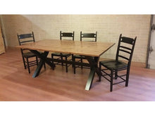 Load image into Gallery viewer, Rustic Rectangular X Base Table | Farmhouse Rectangular Sawbuck Table
