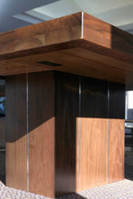 Load image into Gallery viewer, The Wood, Metal + Glass Table | Contemporary Over sized Dining Table
